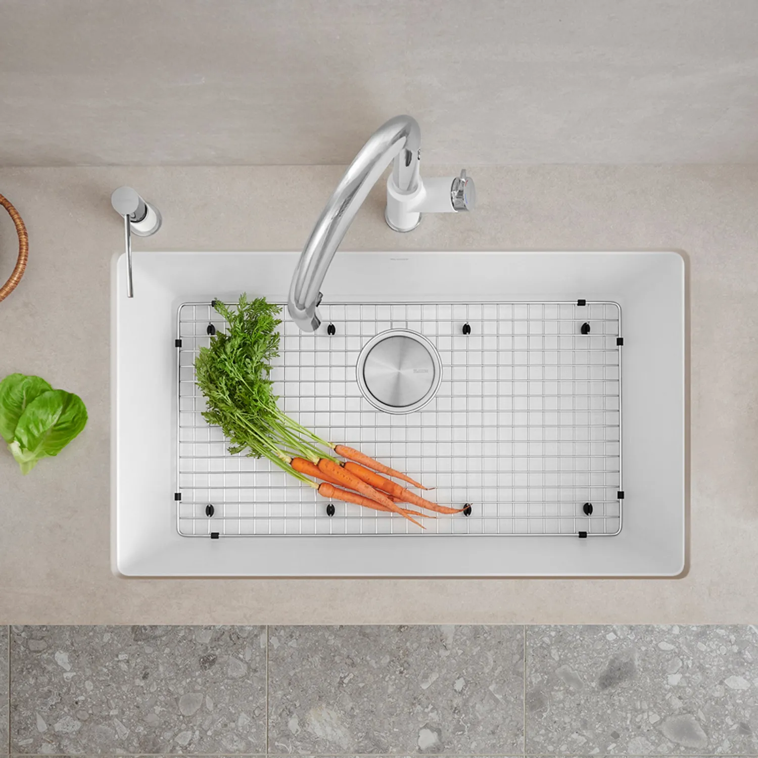 Hot Stainless Steel Bottom Grid for Precis 32" Super Single Sinks Bottom Grids