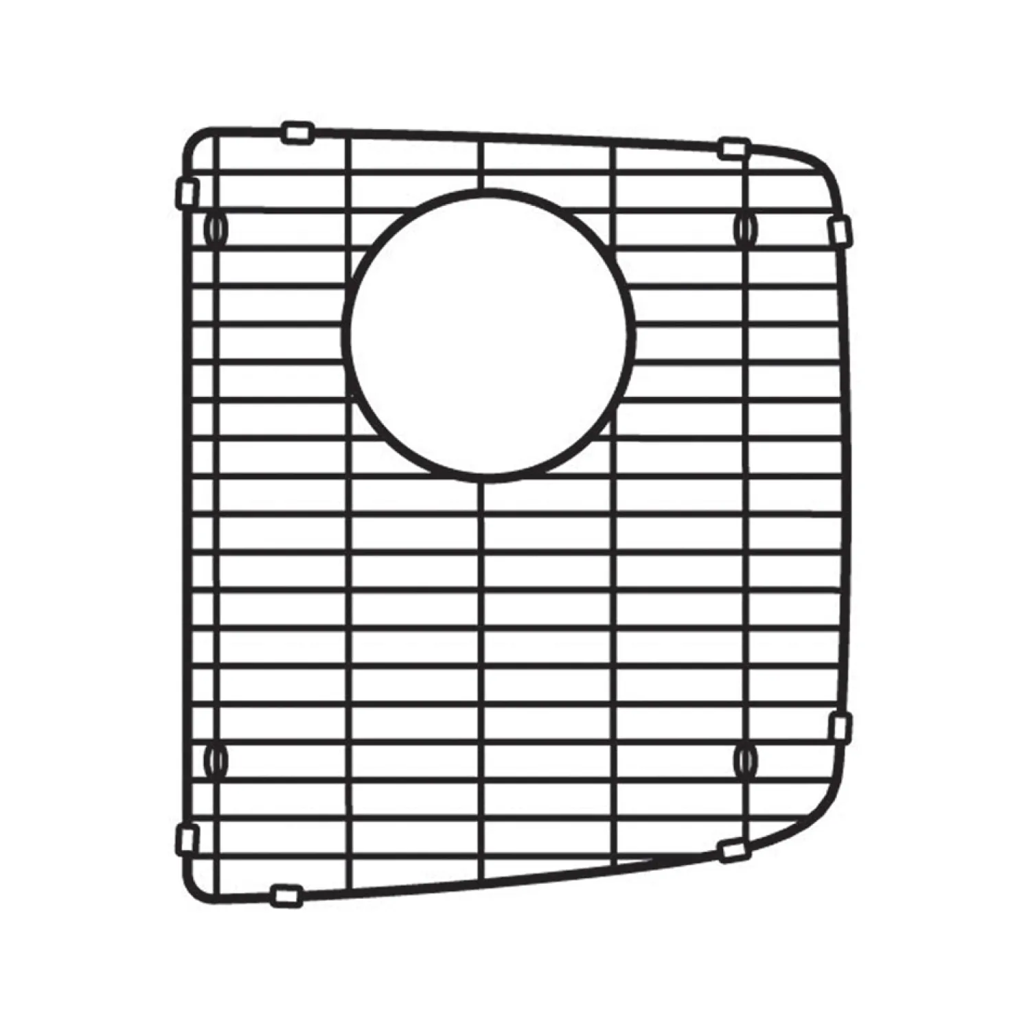 New Stainless Steel Bottom Grid for Right Bowl of Valea 50/50 Sinks Bottom Grids