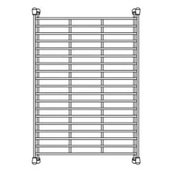 Stainless Steel Floating Grid for Precis 60/40, 50/50, CASCADE, 21", 24" & 27" Sinks Bottom Grids