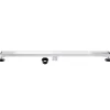 Discount 60" Stainless Steel Linear Shower Drain with Tile Insert & Flat Grate in Chrome Shower Drains