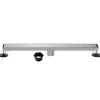 Outlet 48" Stainless Steel Linear Shower Drain with Tile Insert & Flat Grate in Brushed Nickel Shower Drains