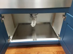 New Stainless Steel Sink Base Tray Maintenance & Installation