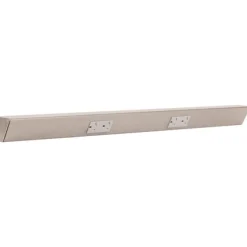 Tamper Resistant Angle Under Cabinet Outlet Power Strip | Satin Nickel Finish Power Strips
