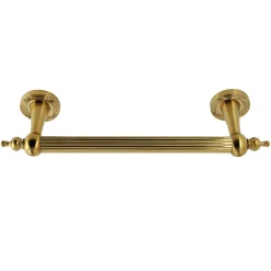 Clearance Templeton 12" Brass Decorative Grab Bar in Brushed Brass Grab Bars