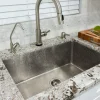Hot 33" Terra Firma Single Bowl Thick Nickel Plated Undermount Sink Undermount Sinks