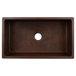 Hot 33" Terra Firma Single Bowl Thick Gauge Copper Undermount Sink Undermount Sinks