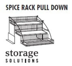 Clearance Three Tier Pull Down Spice Rack Storage & Organization