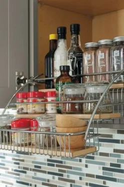 Clearance Three Tier Pull Down Spice Rack Storage & Organization