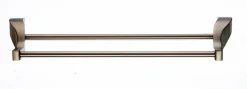 Topknobs AQ7BB 18" Double Towel Bar in Brushed Bronze Top Knobs|Towel Bars