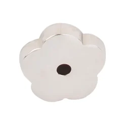 Clearance Aspen II Flower Backplate Top Knobs|Brushed Nickel Hardware