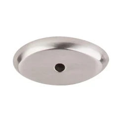 Clearance Aspen II Oval Backplate Top Knobs|Brushed Nickel Hardware
