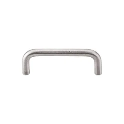 Bent Bar 8mm in Brushed Stainless Steel Top Knobs|Pulls