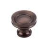 Hot Button Faced Knob in Oil Rubbed Bronze Top Knobs|Knobs