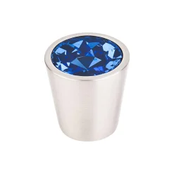 Clearance Crystal Center Knob in Brushed Satin Nickel Shell Top Knobs|Knobs