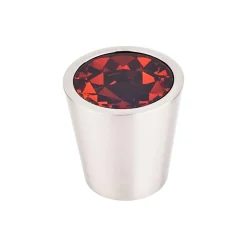 Clearance Crystal Center Knob in Brushed Satin Nickel Shell Top Knobs|Knobs