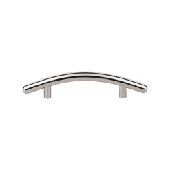 Outlet Curved Bar Pull Top Knobs|Brushed Nickel Hardware
