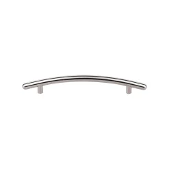 Outlet Curved Bar Pull Top Knobs|Brushed Nickel Hardware