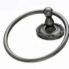Hot Topknobs ED5APE Towel Ring with Ribbon & Reed Detail in Antique Pewter Top Knobs|Towel Rings