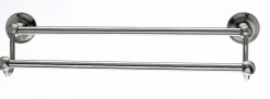 Clearance Topknobs ED7BSND 18" Smooth Double Towel Bar in Brushed Satin Nickel Top Knobs|Brushed Nickel Hardware