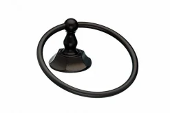 Hot Topknobs ED5ORBB Towel Ring with Hex Detail in Oil Rubbed Bronze Top Knobs|Towel Rings