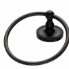 Topknobs ED5ORBF Towel Ring with Rope Detail in Oil Rubbed Bronze Top Knobs|Towel Rings