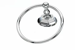 Topknobs ED5PCB Towel Ring with Hex Detail in Polished Chrome Top Knobs|Chrome Hardware