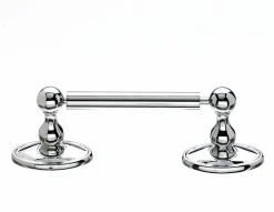 Clearance Topknobs ED3PCC Tissue Holder with Oval Backplate in Polished Chrome Top Knobs|Chrome Hardware
