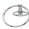Topknobs ED5PCC Towel Ring with Oval Backplate in Polished Chrome Top Knobs|Chrome Hardware