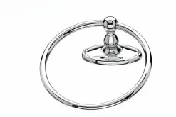 Topknobs ED5PCC Towel Ring with Oval Backplate in Polished Chrome Top Knobs|Chrome Hardware