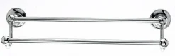 Clearance Topknobs ED7PCD 18" Smooth Double Towel Bar in Polished Chrome Top Knobs|Chrome Hardware