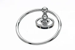 Clearance Topknobs ED5PCF Towel Ring with Rope Detail in Polished Chrome Top Knobs|Chrome Hardware