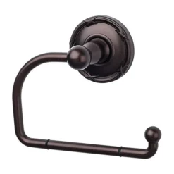 Best Edwardian Bath Tissue Hook - Ribbon Backplate in Oil Rubbed Bronze Top Knobs|Toilet Paper Holders