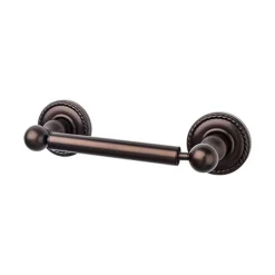 Outlet Edwardian Bath Tissue Holder - Rope Backplate in Oil Rubbed Bronze Top Knobs|Toilet Paper Holders