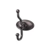 Outlet Edwardian Double Robe Hook in Oil Rubbed Bronze Top Knobs|Robe Hooks