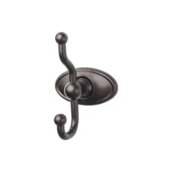 Outlet Edwardian Double Robe Hook in Oil Rubbed Bronze Top Knobs|Robe Hooks