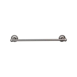 New Edwardian Single Bath Towel Bar - Ribbon Backplate Top Knobs|Towel Bars