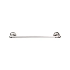New Edwardian Single Bath Towel Bar - Ribbon Backplate Top Knobs|Towel Bars