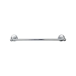 Outlet Edwardian Single Bath Towel Bar - Plain Backplate Top Knobs|Towel Bars