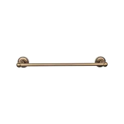 Outlet Edwardian Single Bath Towel Bar - Beaded Backplate Top Knobs|Towel Bars