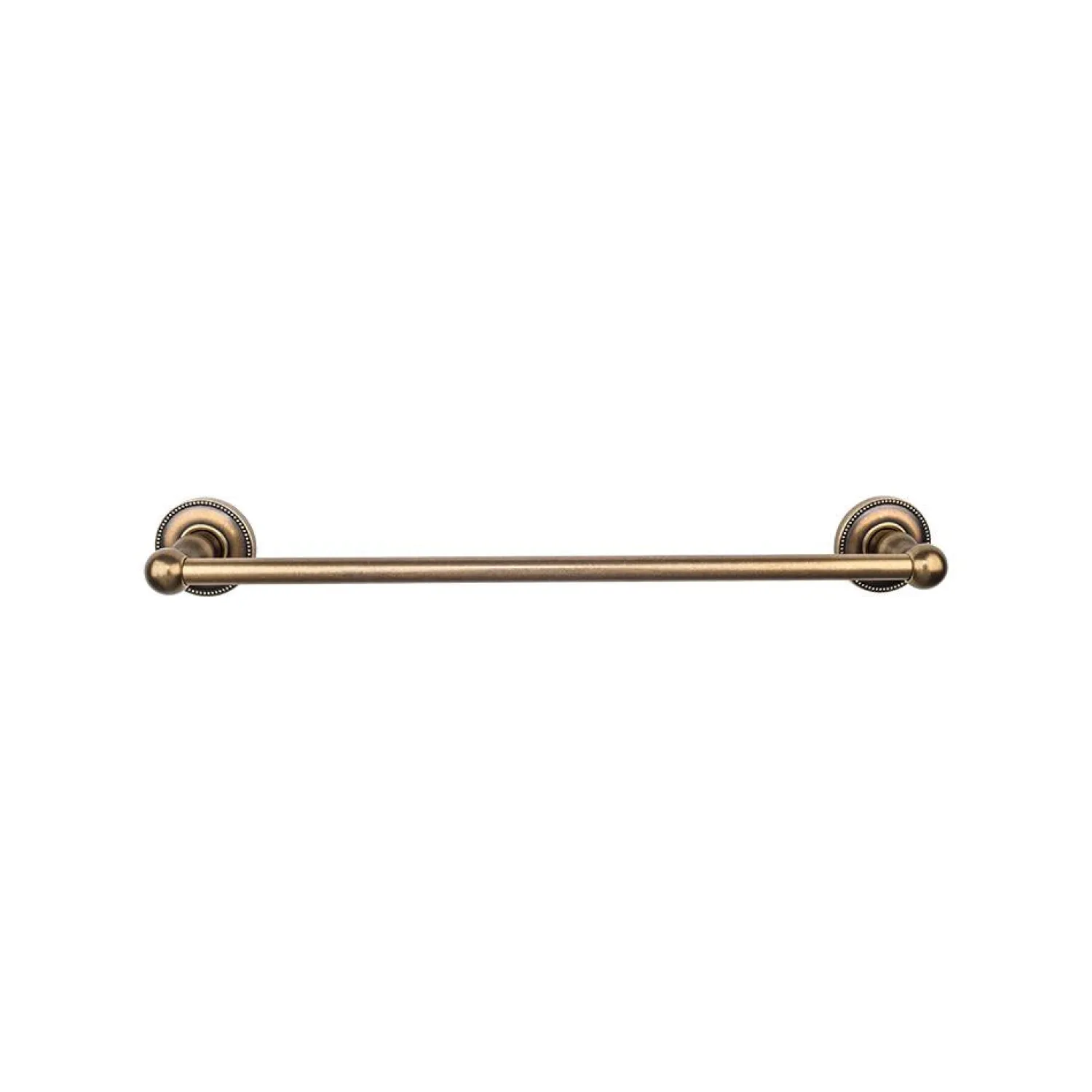 Outlet Edwardian Single Bath Towel Bar - Beaded Backplate Top Knobs|Towel Bars