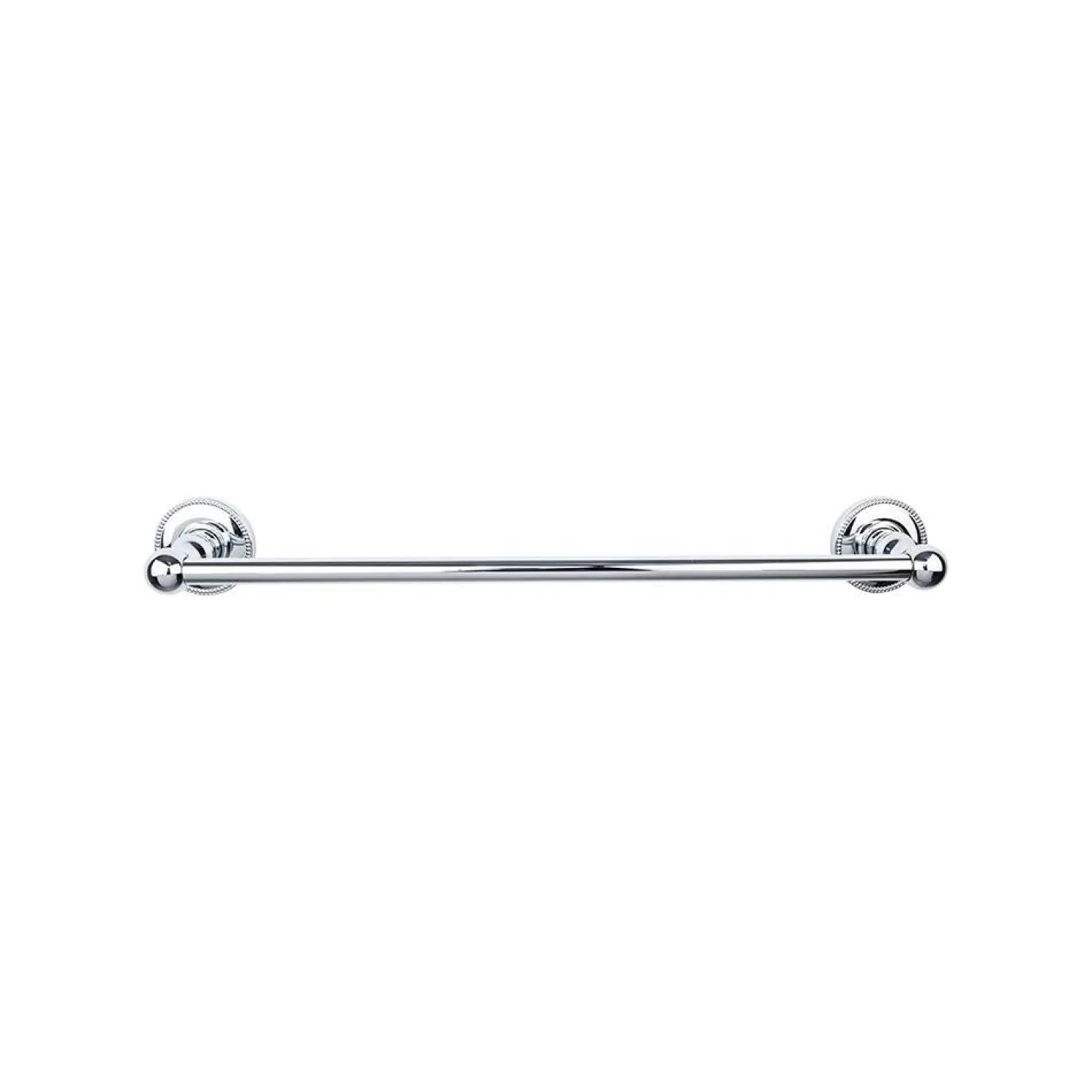 Outlet Edwardian Single Bath Towel Bar - Beaded Backplate Top Knobs|Towel Bars