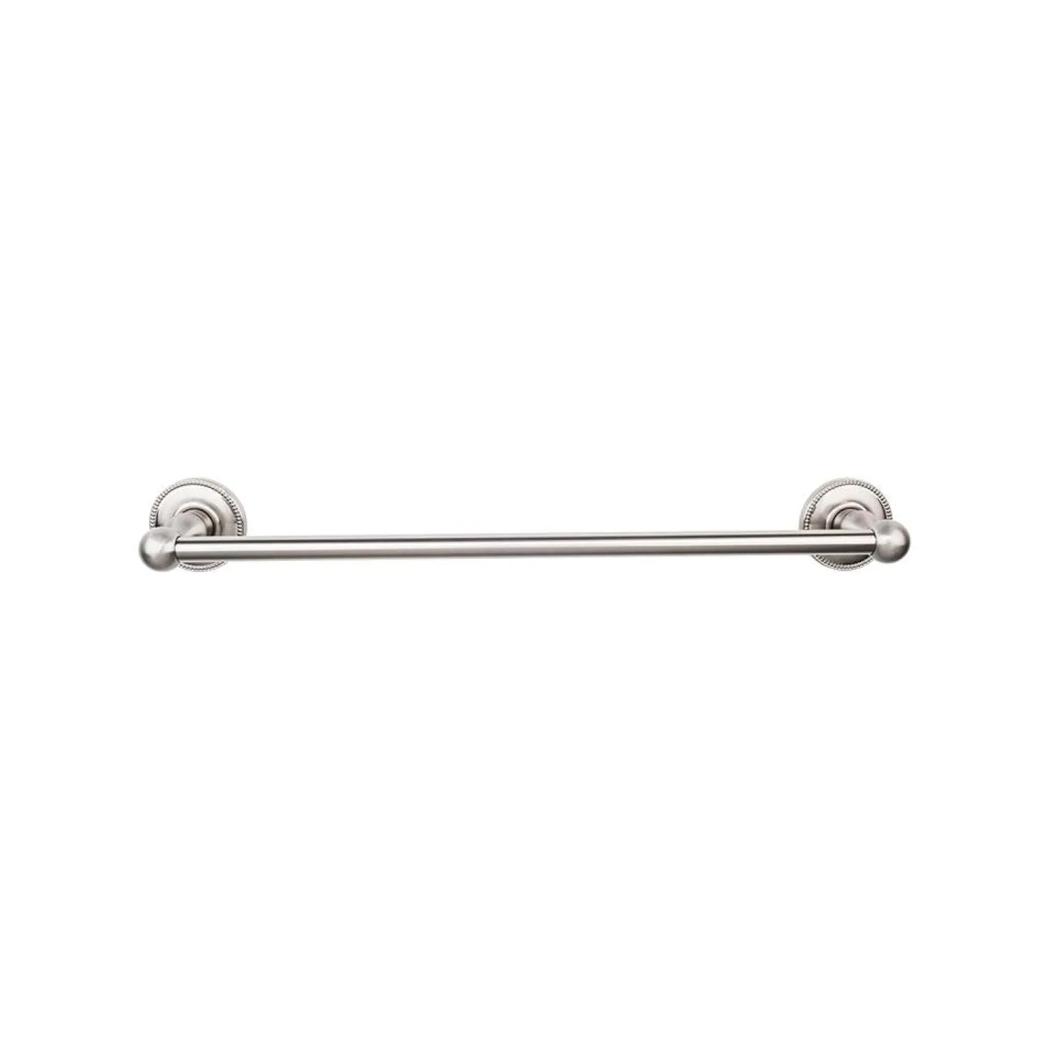 Outlet Edwardian Single Bath Towel Bar - Beaded Backplate Top Knobs|Towel Bars