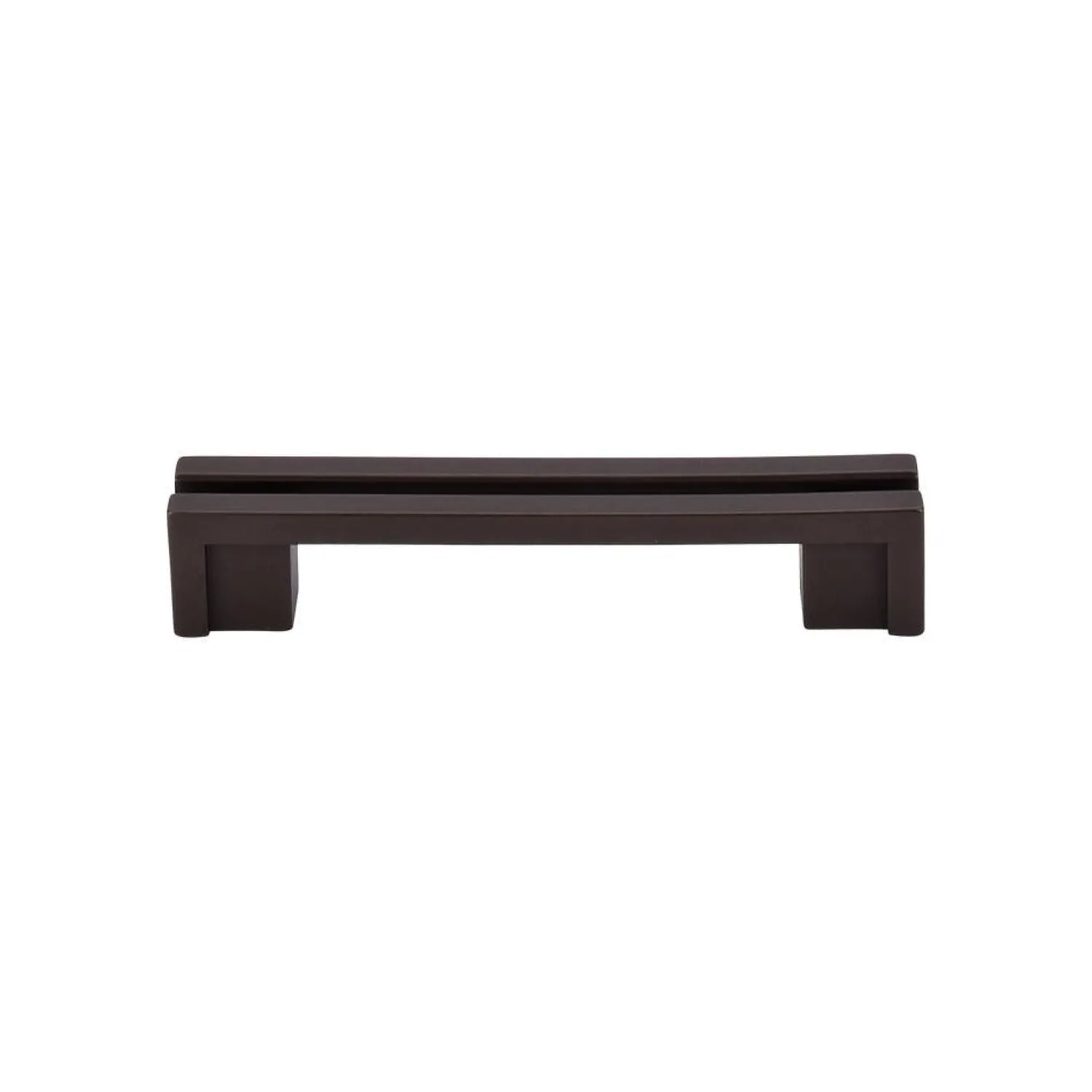 New Flat Rail Pull Top Knobs|Brushed Nickel Hardware