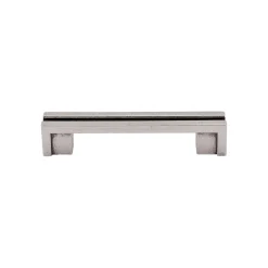 New Flat Rail Pull Top Knobs|Brushed Nickel Hardware