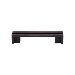 New Flat Rail Pull Top Knobs|Brushed Nickel Hardware