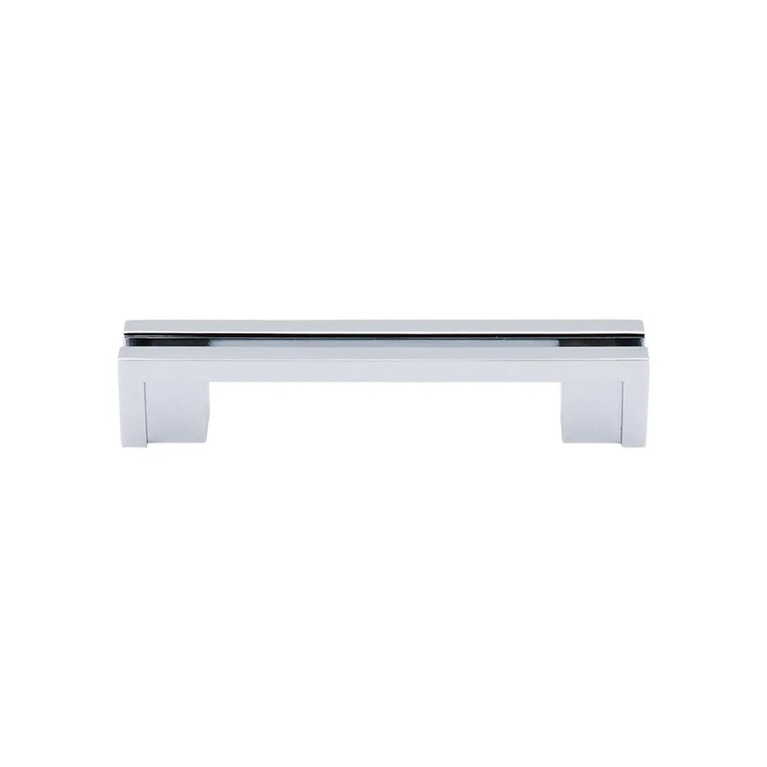 New Flat Rail Pull Top Knobs|Brushed Nickel Hardware
