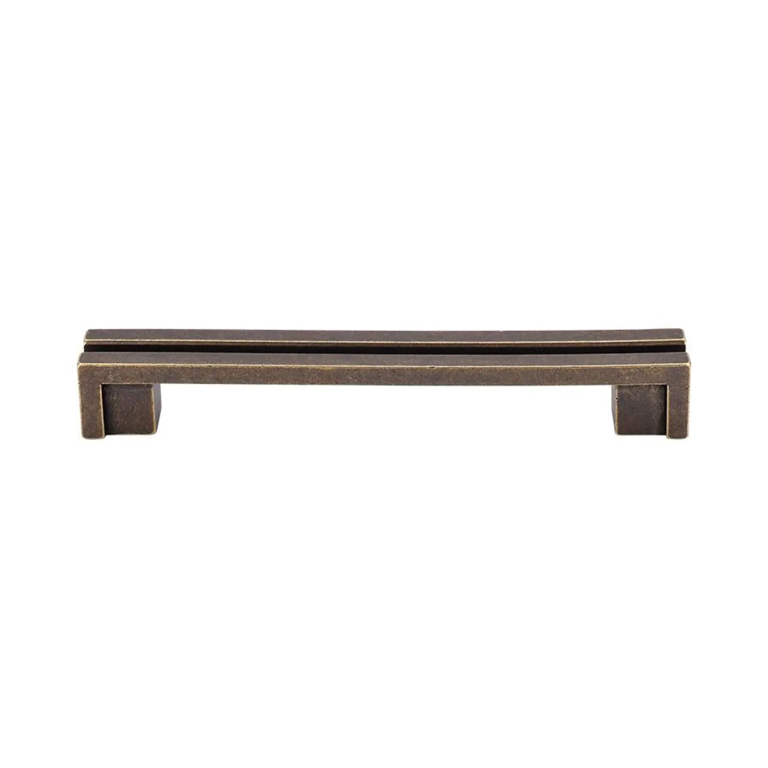 New Flat Rail Pull Top Knobs|Brushed Nickel Hardware