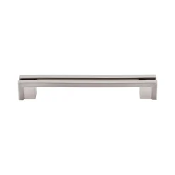 New Flat Rail Pull Top Knobs|Brushed Nickel Hardware