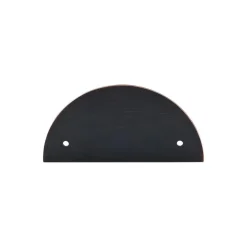 Outlet Half Circle Back Plate Top Knobs|Brushed Nickel Hardware