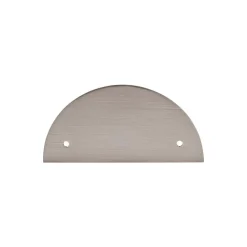 Outlet Half Circle Back Plate Top Knobs|Brushed Nickel Hardware